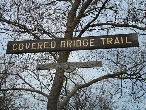 Covered Bridge Trail Sign