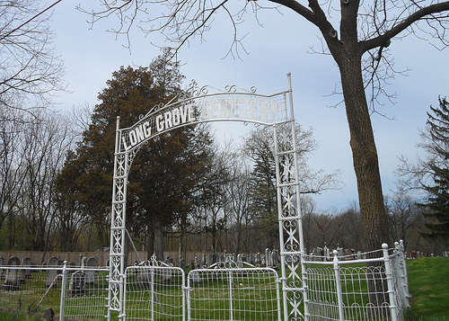 Long Grove Cemetery Entrance