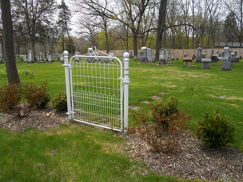 Long Grove Cemetery Gate